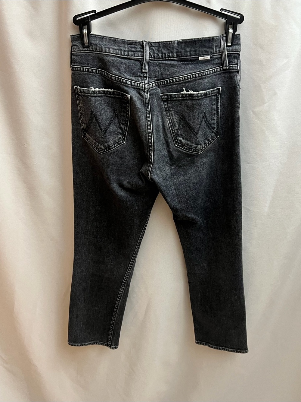 MOTHER Superior Black Wash Mid Rise Straight Leg Jeans Size 26 - Picture 3 of 8